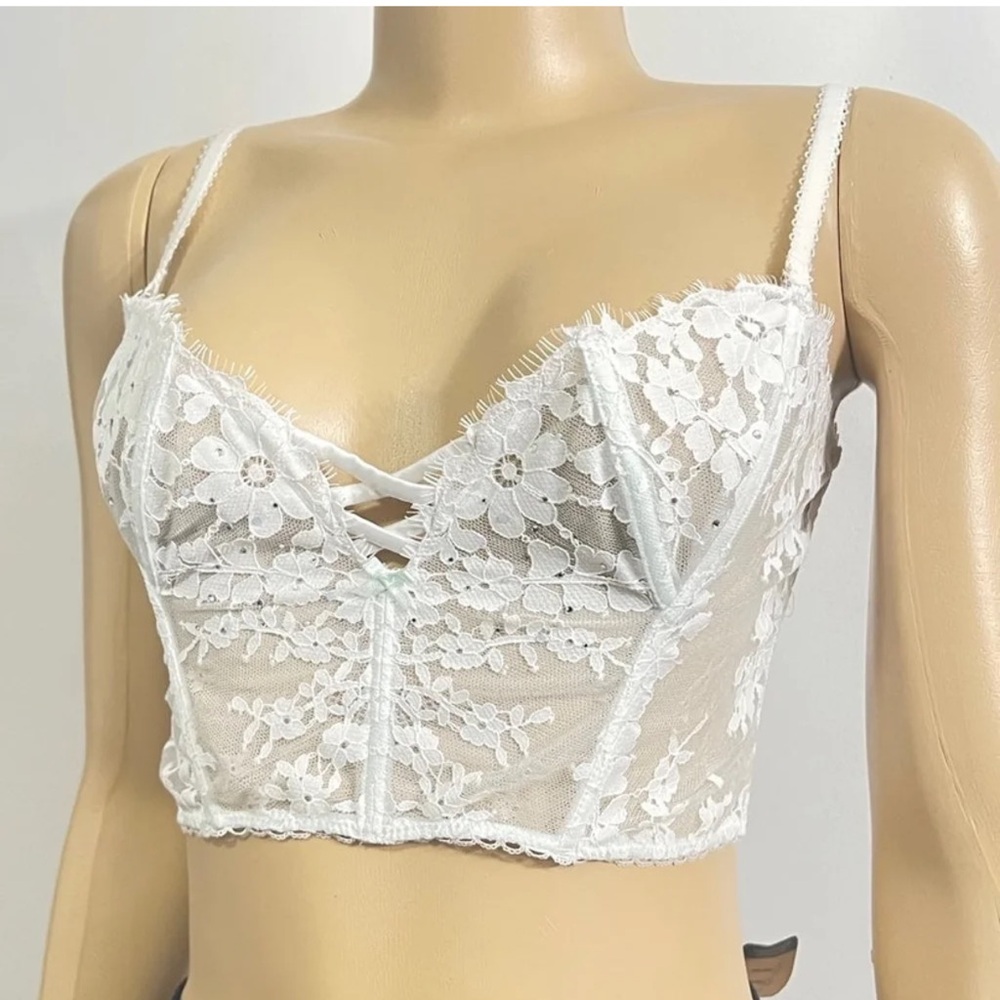 Victorias Secret Dream Angels I Do Bride Collection Unlined Bustier Bra Medium